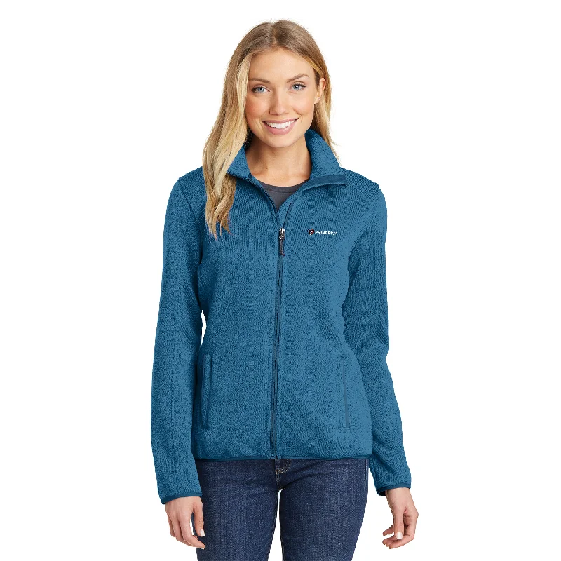 Port Authority Ladies Sweater Fleece Jacket Snapped Jacket Toggled Jacket Drawstring Jacket Port Authority Ladies Sweater Fleece Jacket Snapped Jacket Toggled Jacket Drawstring Jacket