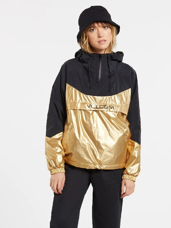 Throback Ins Nuts Windbreaker Jacket - GOLD