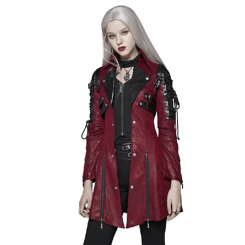 Vintage Women's Leather Punk Jacket with Straps Rayon Jacket Velvet Jacket Corduroy Jacket Vintage Women's Leather Punk Jacket with Straps Rayon Jacket Velvet Jacket Corduroy Jacket