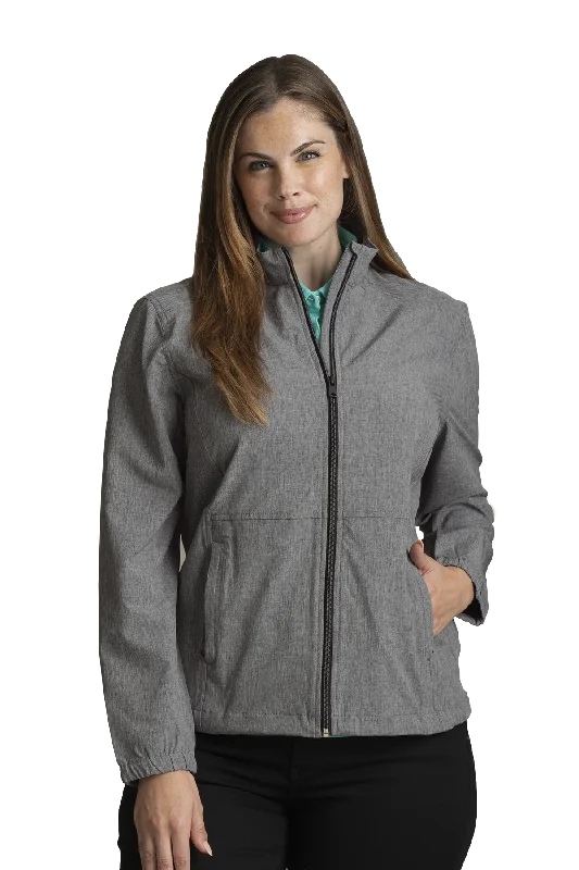 Greg Norman Women's Windbreaker Stretch Jacket Front Pockets Side Pockets Patch Pockets Greg Norman Women's Windbreaker Stretch Jacket Front Pockets Side Pockets Patch Pockets