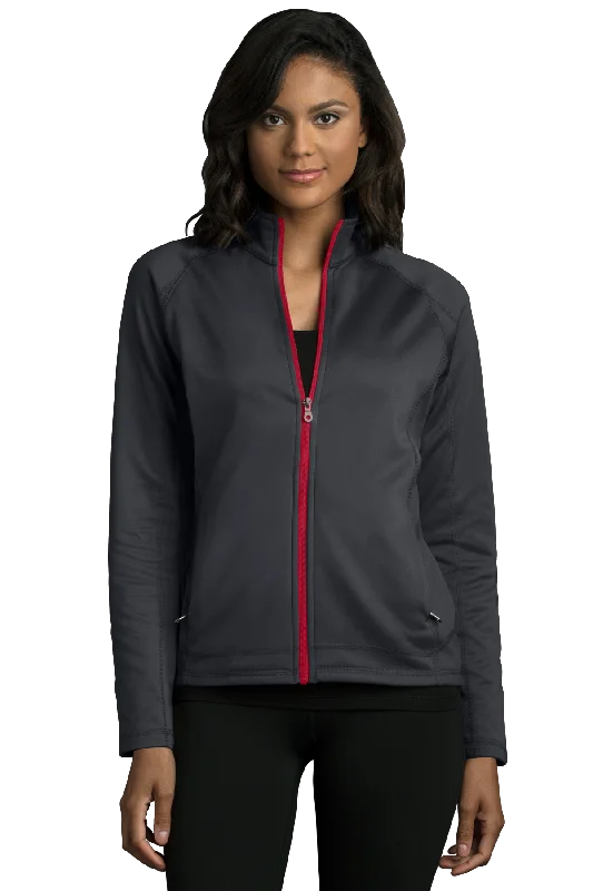 Women's Brushed Back Micro-Fleece Full-Zip Jacket Front Pockets Side Pockets Patch Pockets Women's Brushed Back Micro-Fleece Full-Zip Jacket Front Pockets Side Pockets Patch Pockets