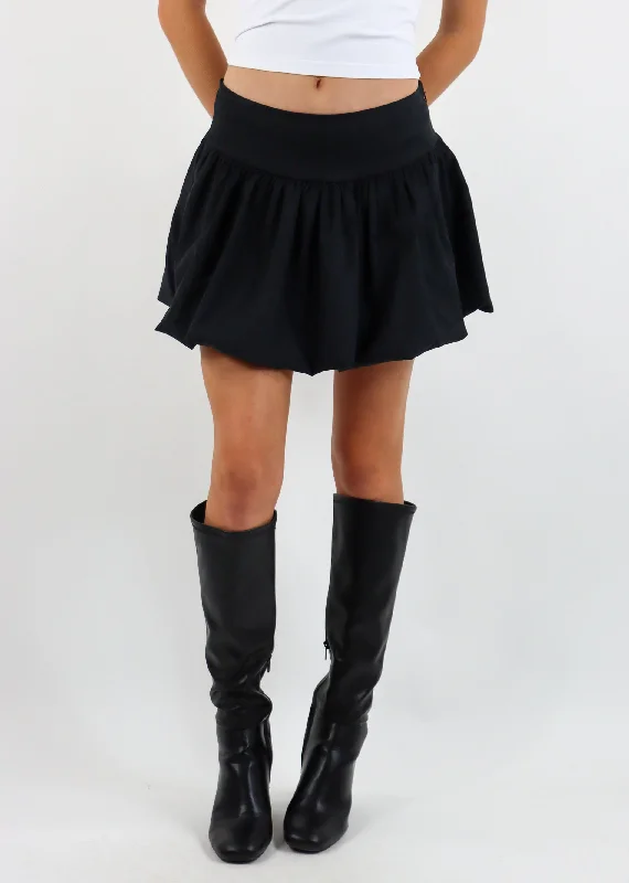 Run For The Hills Bubble Skirt ★ Black