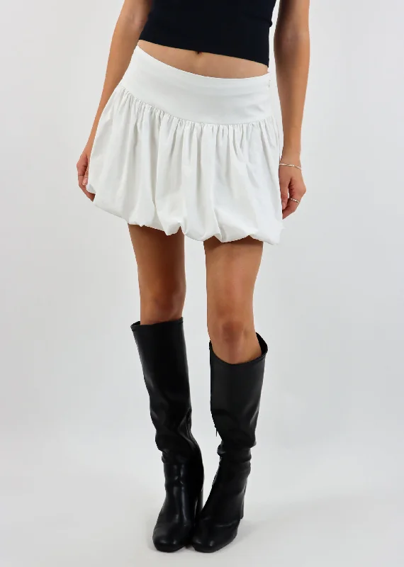 Run For The Hills Bubble Skirt ★ White