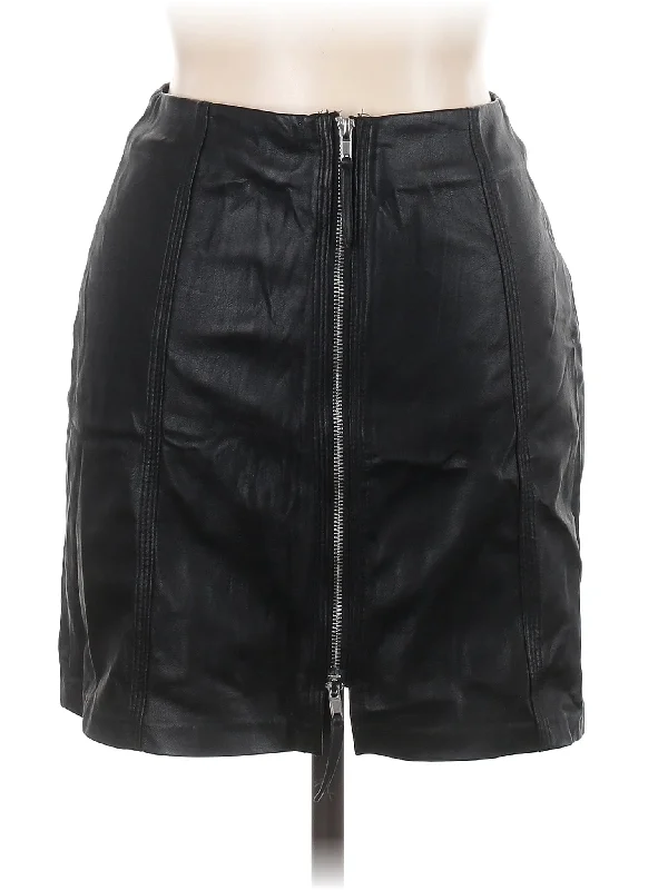 Faux Leather Skirt