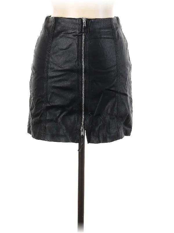 Faux Leather Skirt