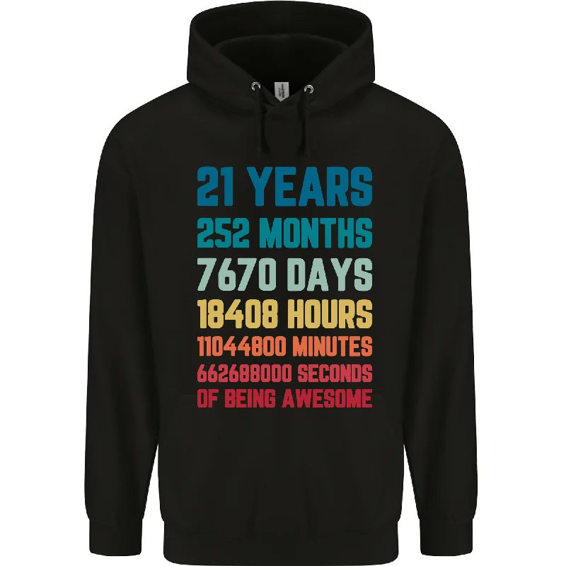 21st Birthday 21 Year Old Mens 80% Cotton Hoodie Hoodie with Relaxed Fit Easy Casual 21st Birthday 21 Year Old Mens 80% Cotton Hoodie Hoodie with Relaxed Fit Easy Casual