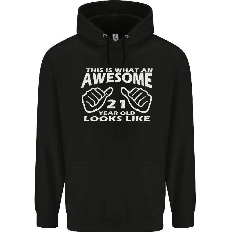 21st Birthday 21 Year Old This Is What Mens 80% Cotton Hoodie Hoodie with Slit Hem Functional Movement 21st Birthday 21 Year Old This Is What Mens 80% Cotton Hoodie Hoodie with Slit Hem Functional Movement