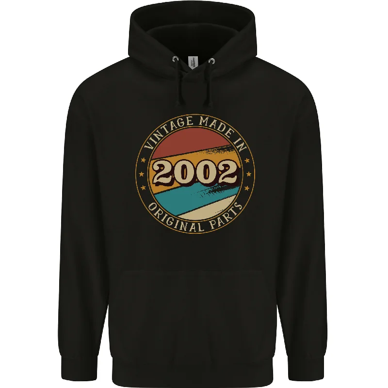 22nd Birthday Vintage Made In 2002 Mens 80% Cotton Hoodie Hoodie with Elastic Waist Stretchable Comfortable 22nd Birthday Vintage Made In 2002 Mens 80% Cotton Hoodie Hoodie with Elastic Waist Stretchable Comfortable