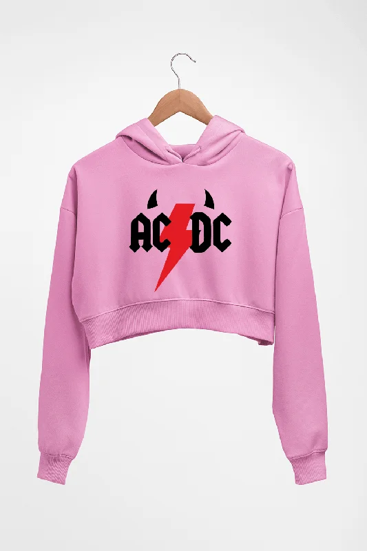 ACDC Crop HOODIE FOR WOMEN