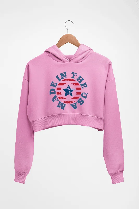 America Crop HOODIE FOR WOMEN