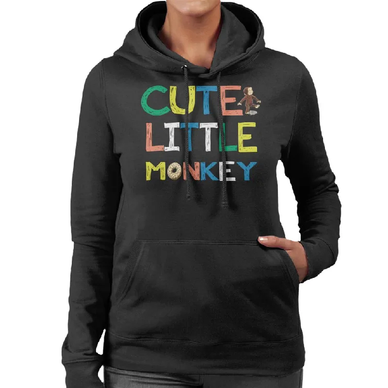 Curious George Cute Little Monkey Women's Hooded Sweatshirt