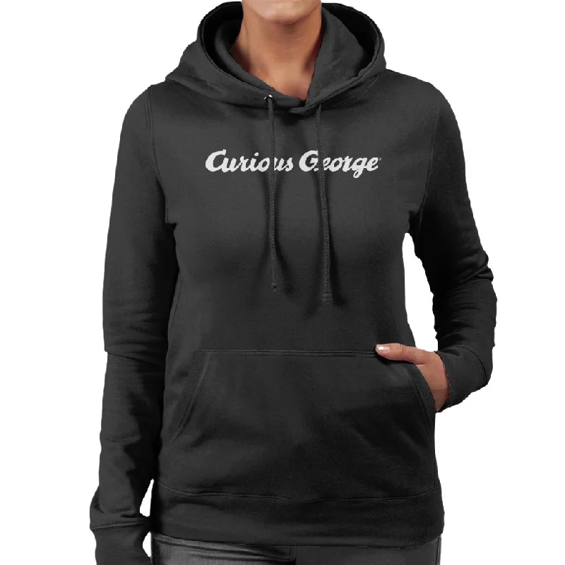 Curious George Line Logo Women's Hooded Sweatshirt