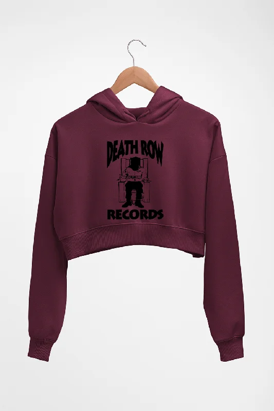 Death Row Records Crop HOODIE FOR WOMEN