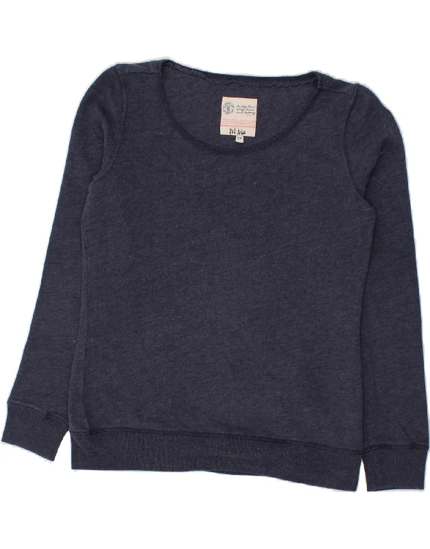 FAT FACE Womens Sweatshirt Jumper UK 10 Small Navy Blue Cotton Hoodie with Cropped Fit Short Trendy FAT FACE Womens Sweatshirt Jumper UK 10 Small Navy Blue Cotton Hoodie with Cropped Fit Short Trendy