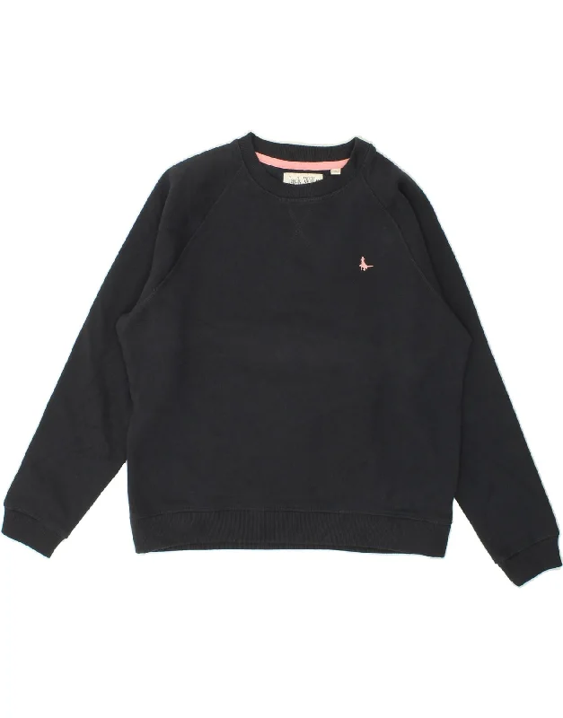 JACK WILLS Womens Sweatshirt Jumper UK 14 Large Navy Blue Cotton Hoodie with Hood Adjustable Protection JACK WILLS Womens Sweatshirt Jumper UK 14 Large Navy Blue Cotton Hoodie with Hood Adjustable Protection