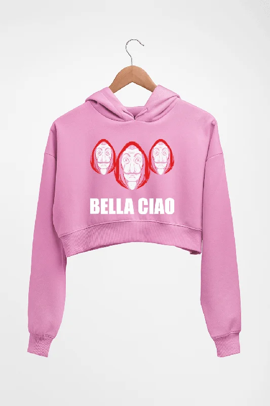 Money Heist Bella Ciao Crop HOODIE FOR WOMEN Hoodie with Ribbed Cuffs Snug Fit Comfort Money Heist Bella Ciao Crop HOODIE FOR WOMEN Hoodie with Ribbed Cuffs Snug Fit Comfort