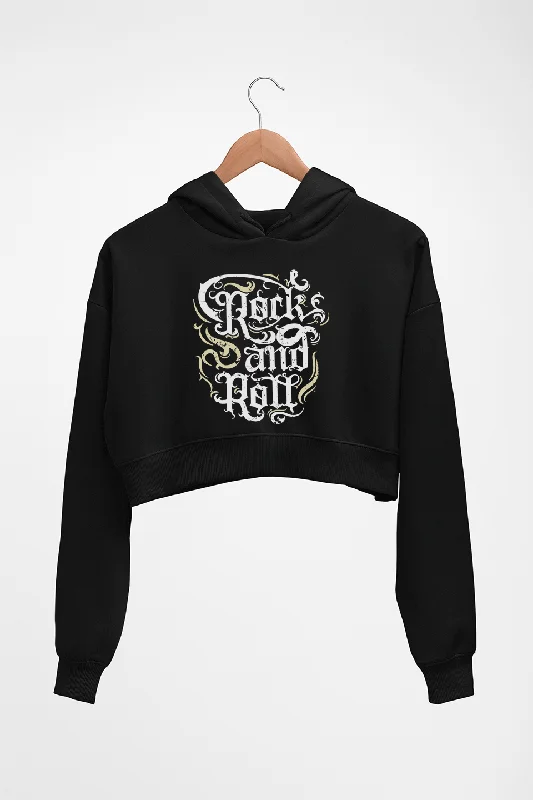 Rock and Roll Crop HOODIE FOR WOMEN