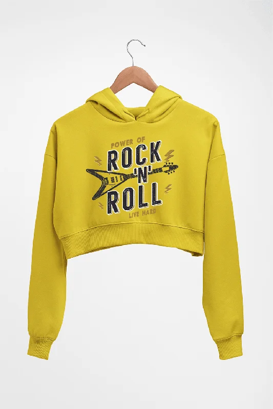 Rock N Roll Crop HOODIE FOR WOMEN