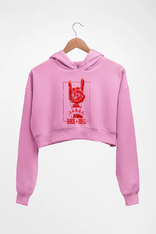 Rock & Roll Crop HOODIE FOR WOMEN