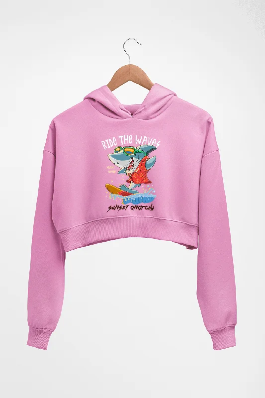 Shark Crop HOODIE FOR WOMEN