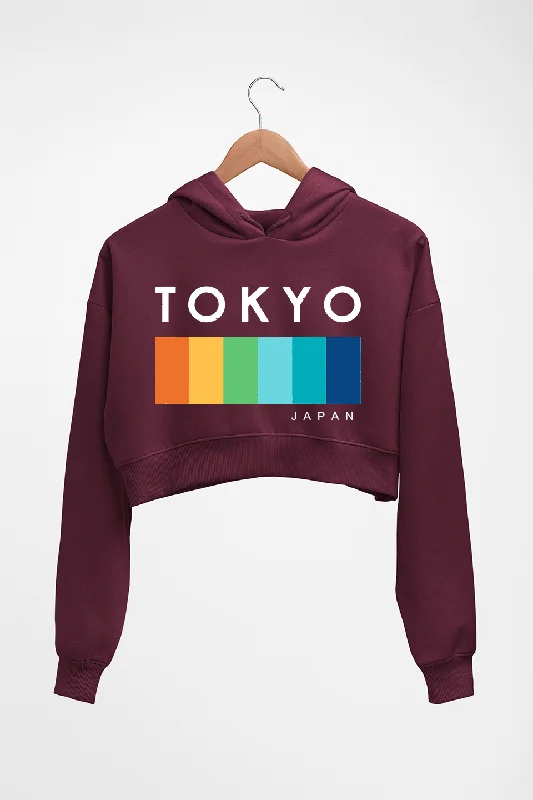 Tokyo Japan Crop HOODIE FOR WOMEN