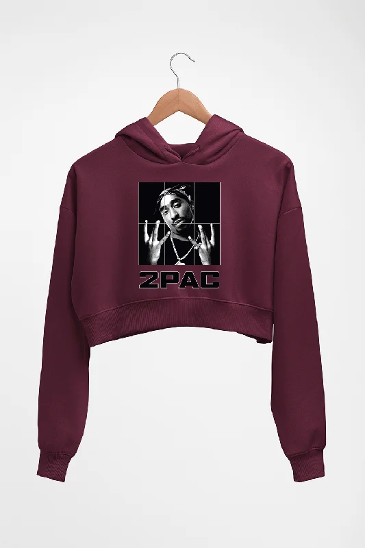 Tupac 2Pac Crop HOODIE FOR WOMEN