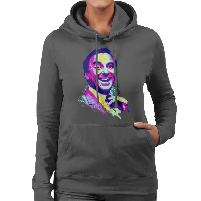 TV Times Bob Monkhouse 1982 Pop Art Stylised Women's Hooded Sweatshirt Hoodie with Set-In Sleeves Structured Classic TV Times Bob Monkhouse 1982 Pop Art Stylised Women's Hooded Sweatshirt Hoodie with Set-In Sleeves Structured Classic
