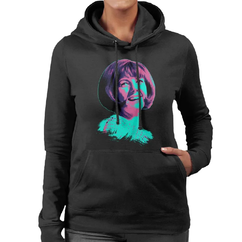 TV Times Cilla Black 1964 Pop Art Stylised Women's Hooded Sweatshirt