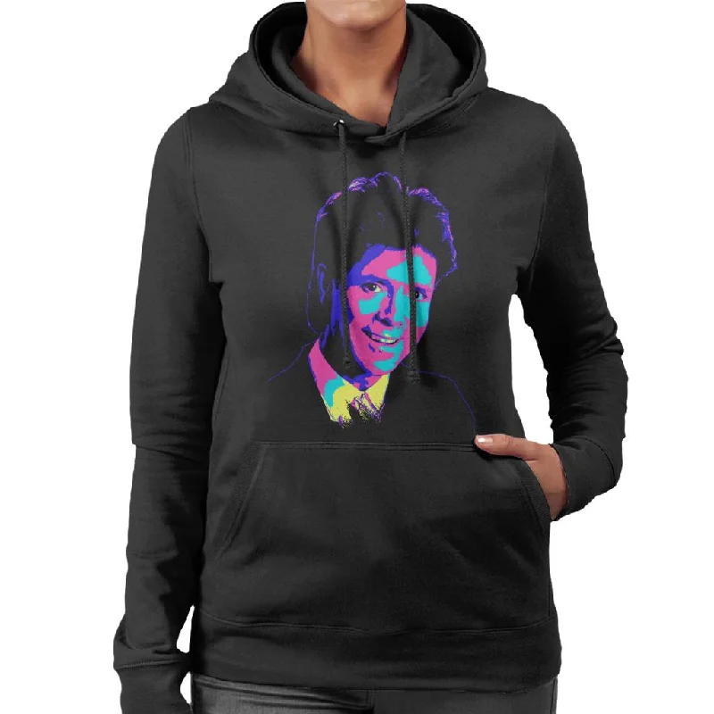 TV Times Cliff Richard TVT Award Pop Art Stylised Women's Hooded Sweatshirt