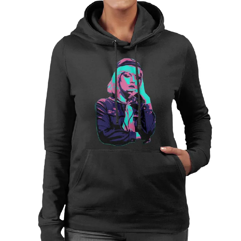 TV Times Debbie Harry Blondie In A Girl Guide Uniform Pop Art Stylised Women's Hooded Sweatshirt