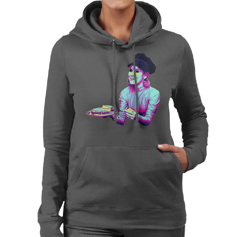 TV Times Dusty Springfield Dave Lanning Interview Pop Art Stylised Women's Hooded Sweatshirt Hoodie Sweatshirt Pullover TV Times Dusty Springfield Dave Lanning Interview Pop Art Stylised Women's Hooded Sweatshirt Hoodie Sweatshirt Pullover
