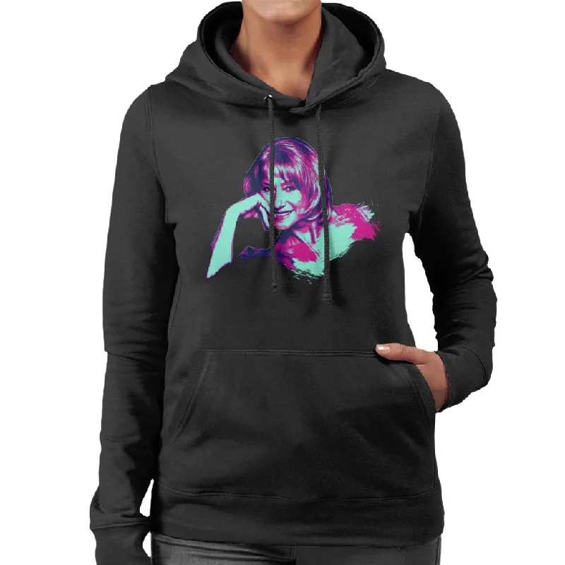 TV Times Helen Mirren Pop Art Stylised Women's Hooded Sweatshirt