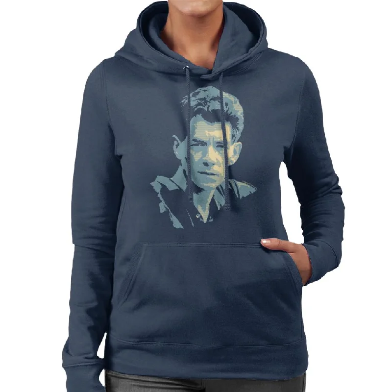 TV Times Ian McKellen 1982 Women's Hooded Sweatshirt Hoodie with Elastic Waist Stretchable Comfortable TV Times Ian McKellen 1982 Women's Hooded Sweatshirt Hoodie with Elastic Waist Stretchable Comfortable