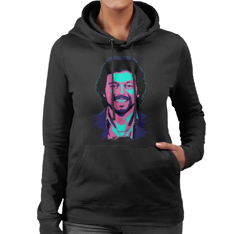 TV Times Jeremy Beadle 1982 Pop Art Stylised Women's Hooded Sweatshirt