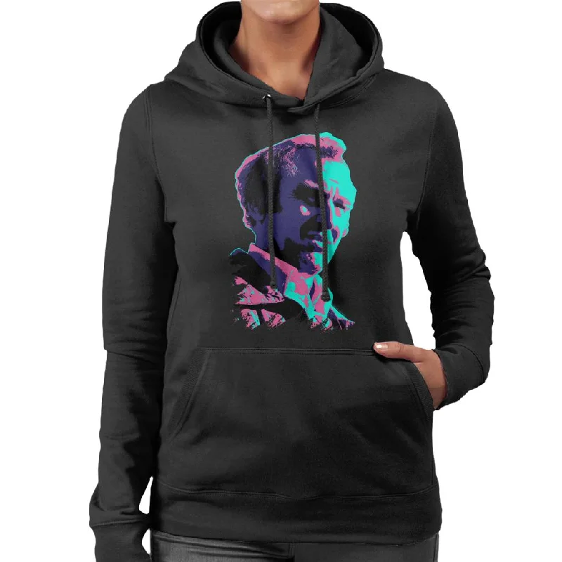 TV Times John Thaw The Sweeney 1976 Pop Art Stylised Women's Hooded Sweatshirt