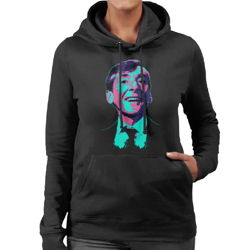 TV Times Kenneth Williams Retro Pop Art Stylised Women's Hooded Sweatshirt