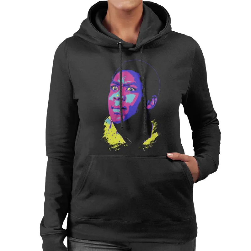 TV Times Lenny Henry 1976 Pop Art Stylised Women's Hooded Sweatshirt