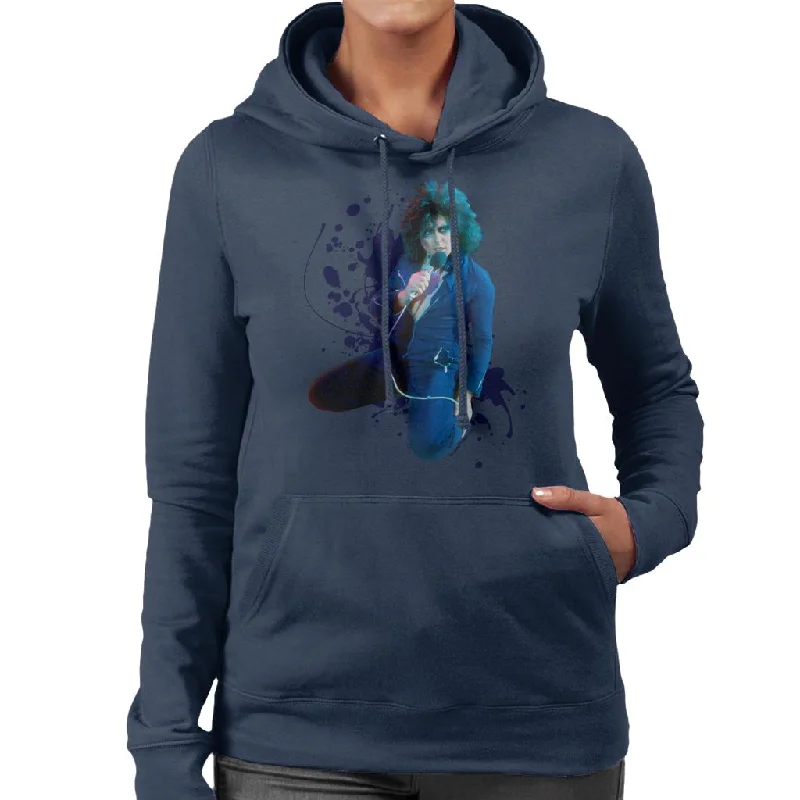 TV Times Marc Bolan On Supersonic Live T Rex Women's Hooded Sweatshirt Hoodie with Fur Luxurious Winter TV Times Marc Bolan On Supersonic Live T Rex Women's Hooded Sweatshirt Hoodie with Fur Luxurious Winter