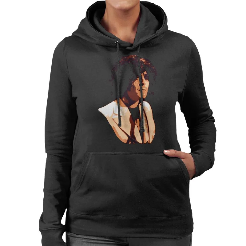 TV Times Marc Bolan With T Rex Supersonic TV Show Women's Hooded Sweatshirt Hoodie with Monochrome Minimalist Simple TV Times Marc Bolan With T Rex Supersonic TV Show Women's Hooded Sweatshirt Hoodie with Monochrome Minimalist Simple