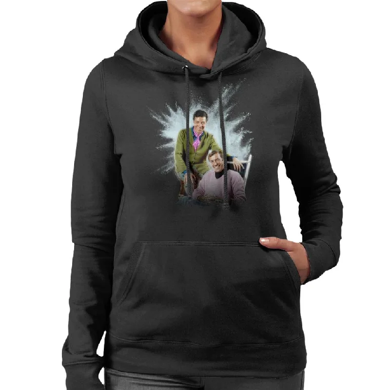 TV Times Max Bygraves And Val Doonican 1970 Women's Hooded Sweatshirt Hoodie with Half-Zip Sporty Casual TV Times Max Bygraves And Val Doonican 1970 Women's Hooded Sweatshirt Hoodie with Half-Zip Sporty Casual