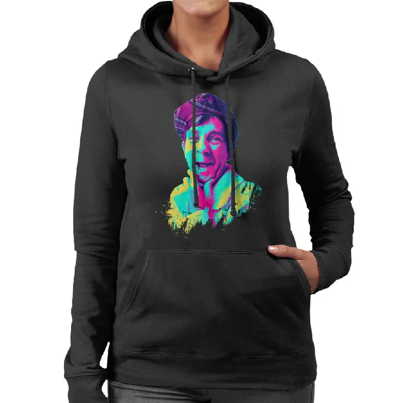 TV Times Norman Wisdom 1968 Pop Art Stylised Women's Hooded Sweatshirt Hoodie with Cuffed Sleeves Snug Secure TV Times Norman Wisdom 1968 Pop Art Stylised Women's Hooded Sweatshirt Hoodie with Cuffed Sleeves Snug Secure