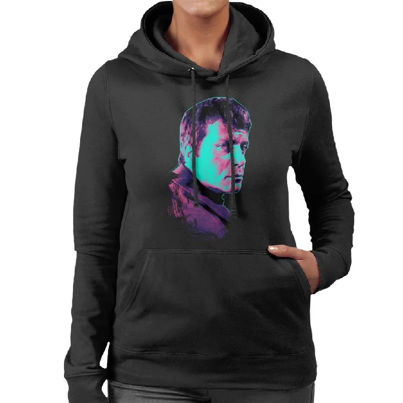 TV Times Oliver Reed 1971 Pop Art Stylised Women's Hooded Sweatshirt