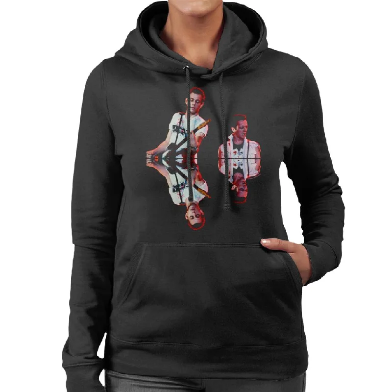 TV Times Paul Simenon And Joe Strummer The Clash Women's Hooded Sweatshirt Hoodie with Pattern Geometric Abstract TV Times Paul Simenon And Joe Strummer The Clash Women's Hooded Sweatshirt Hoodie with Pattern Geometric Abstract