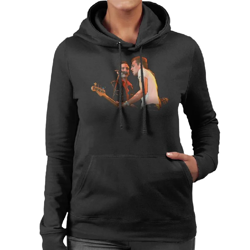 TV Times Paul Simenon Of The Clash Women's Hooded Sweatshirt Hoodie with Half-Zip Sporty Casual TV Times Paul Simenon Of The Clash Women's Hooded Sweatshirt Hoodie with Half-Zip Sporty Casual