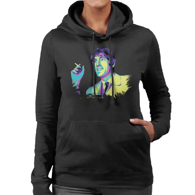 TV Times Peter Cook Pop Art Stylised Women's Hooded Sweatshirt