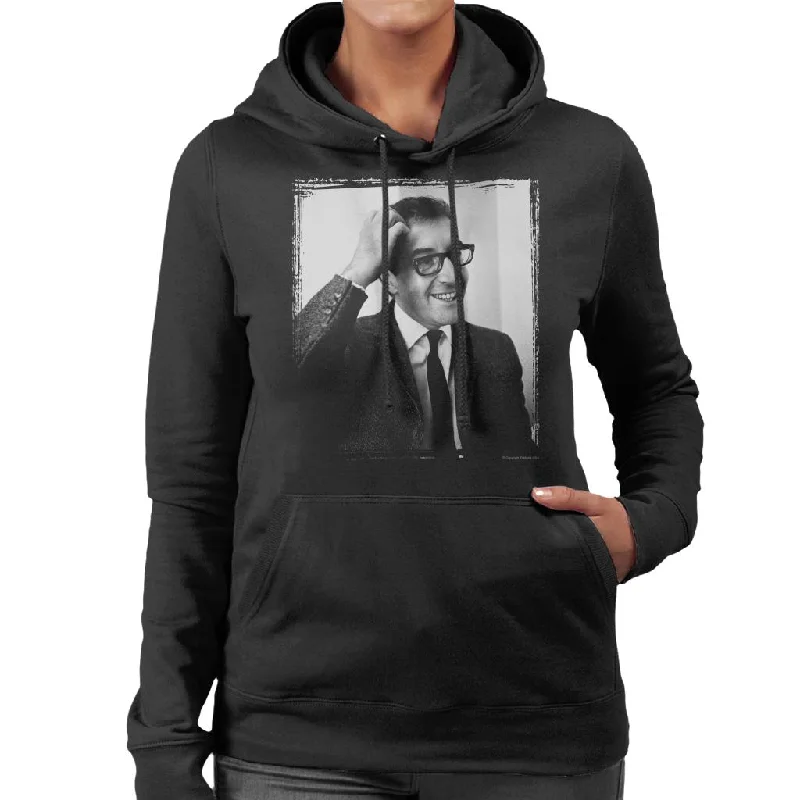TV Times Peter Sellers 1964 Women's Hooded Sweatshirt Hoodie with Hidden Zipper Minimalist Clean TV Times Peter Sellers 1964 Women's Hooded Sweatshirt Hoodie with Hidden Zipper Minimalist Clean