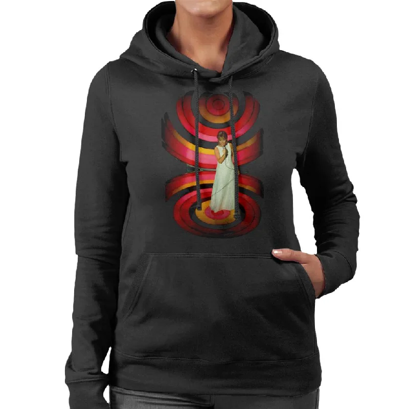 TV Times Petula Clark Live Women's Hooded Sweatshirt Hoodie with Batwing Sleeves Loose Dramatic TV Times Petula Clark Live Women's Hooded Sweatshirt Hoodie with Batwing Sleeves Loose Dramatic