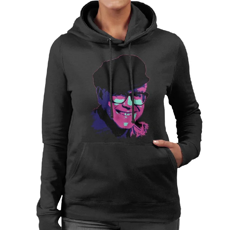 TV Times Pop Singer Elton John 1989 Pop Art Stylised Women's Hooded Sweatshirt