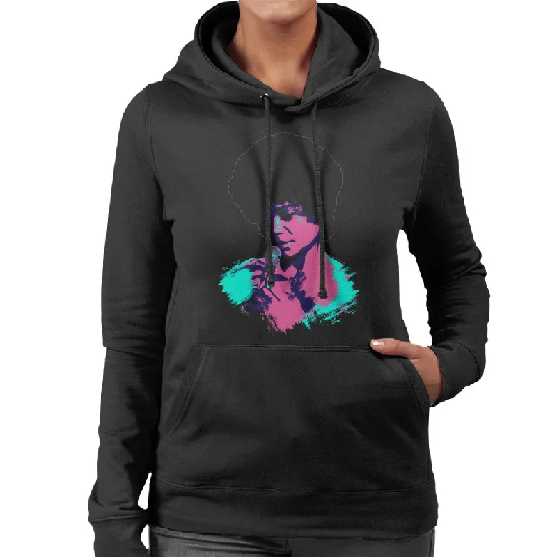 TV Times Singer Eartha Kitt 1973 Pop Art Stylised Women's Hooded Sweatshirt