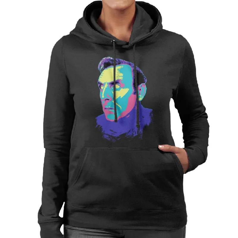 TV Times Spike Milligan And Eric Sykes Pop Art Stylised Women's Hooded Sweatshirt